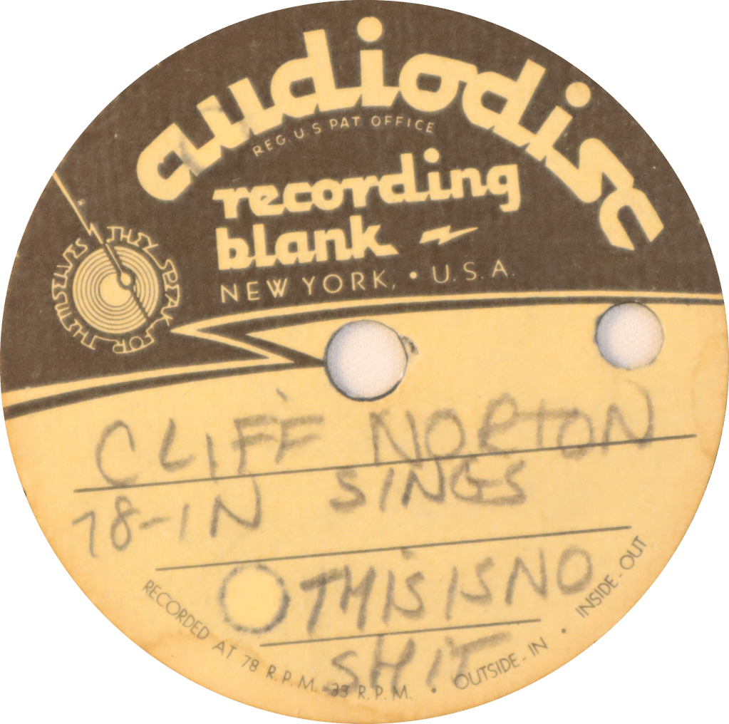 Cliff Norton on&nbsp;Audiodisc