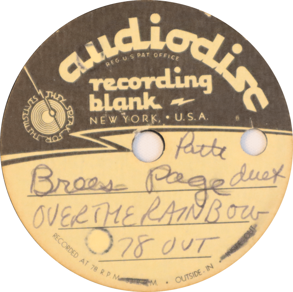 Patti Page on Audiodisc&nbsp;w/Brees