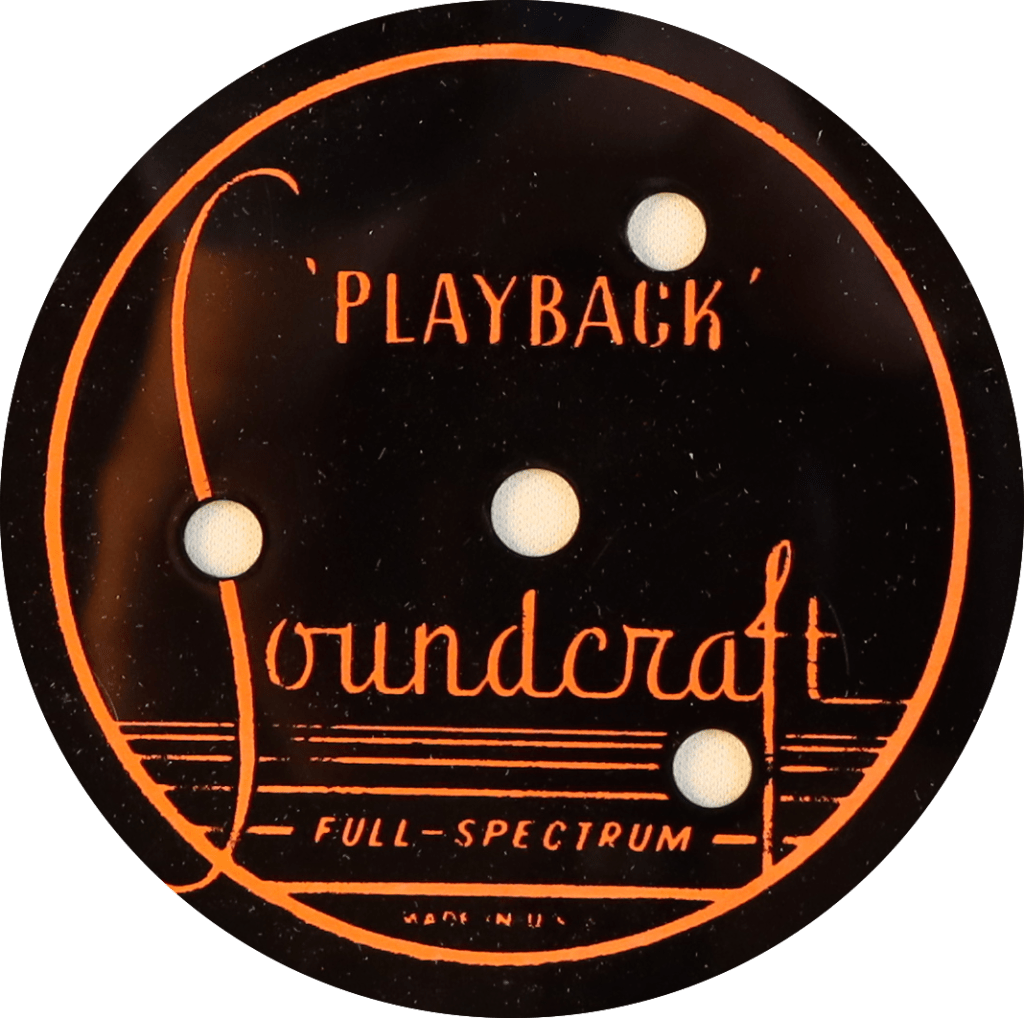 Test Record w/Willard Richman on&nbsp;Soundcraft